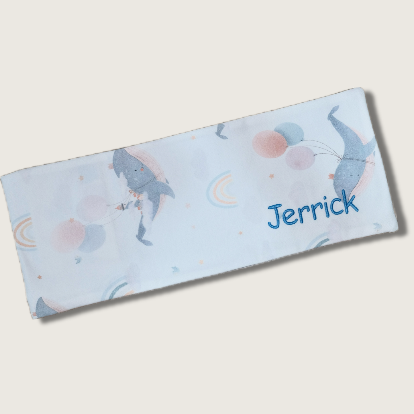 Handmade Baby Pillow Case with Personalised Name