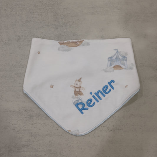 Reversible Baby Bib + Personalised Embroidery Name