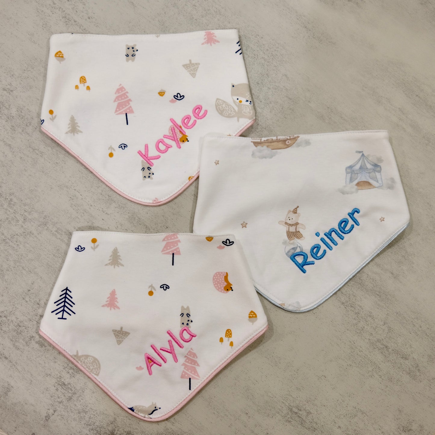 Personalised Reversible Baby Bib