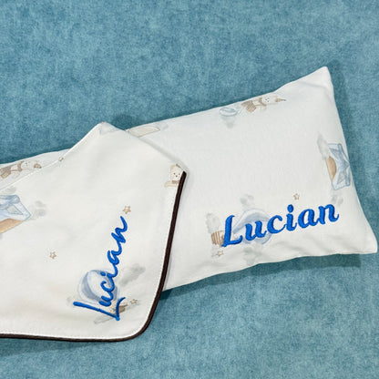 Handmade Personalised Baby Pillow Case