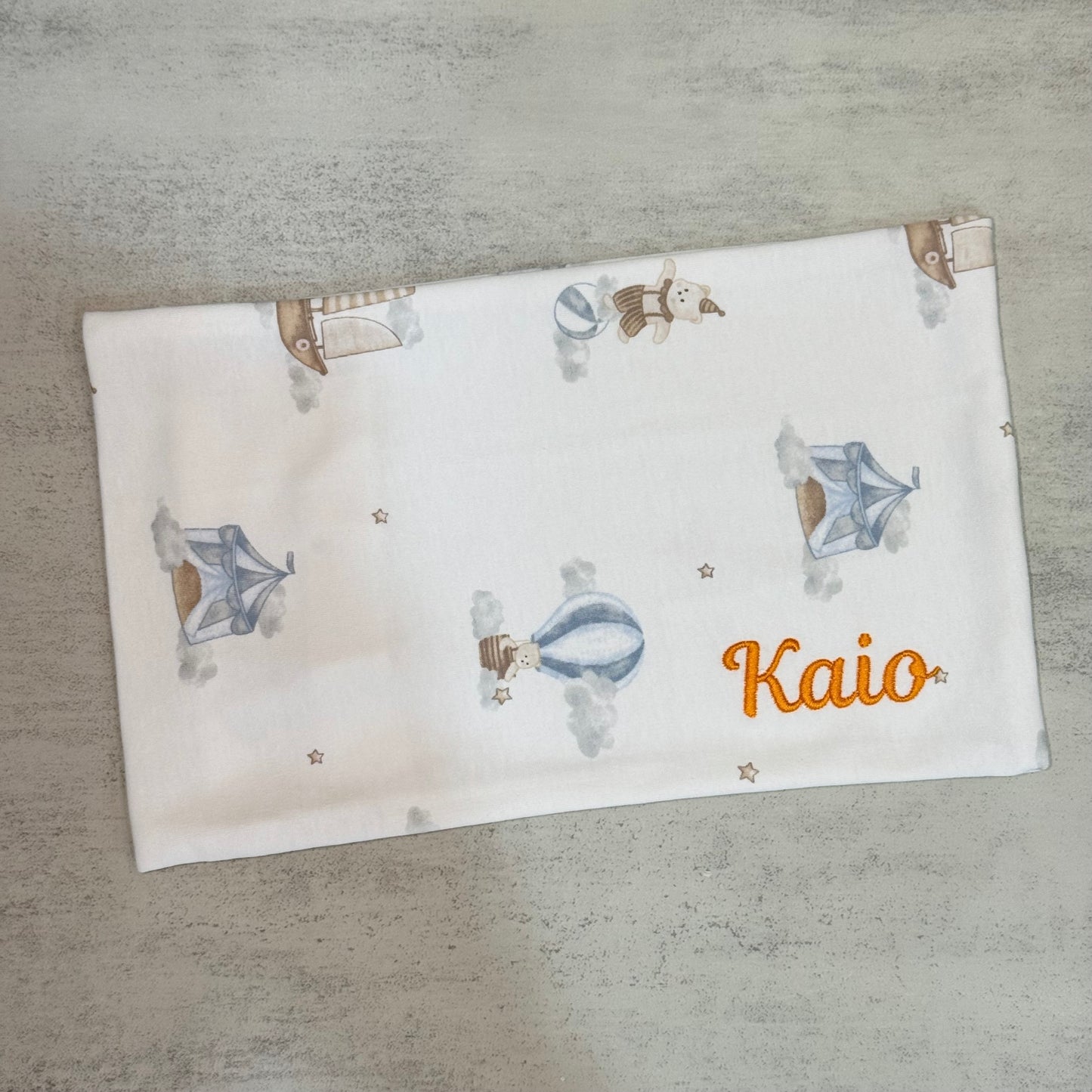 Handmade Personalised Baby Pillow Case