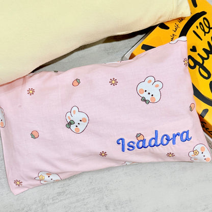 Handmade Personalised Baby Beansprout Husk Pillow